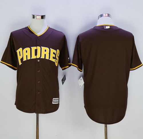 Padres Blank Brown New Cool Base Stitched MLB Jersey - Click Image to Close